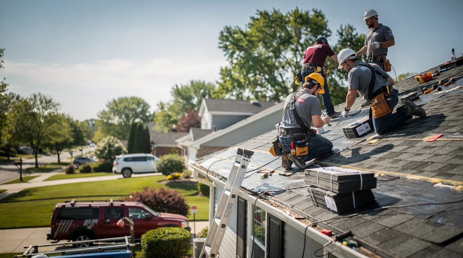 Roof Repair in Alhambra, IL around you